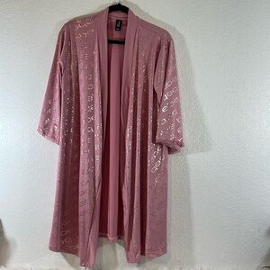 BEBE Sleepwear Pink Robe Soft & Lightweight Size Small